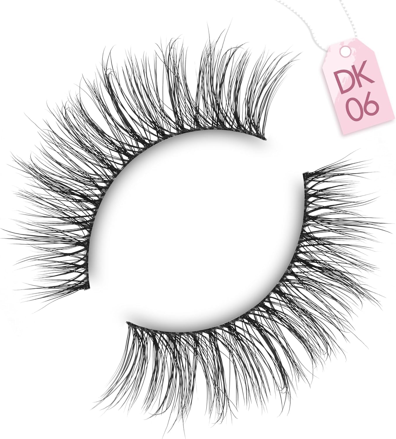 Natural Lashes Wispy Strip Eyelashes Natural Looking False Eye Lash Soft Flared Fake Eyelash Fluffy Thin Band Pack 7 Pairs D-K06
