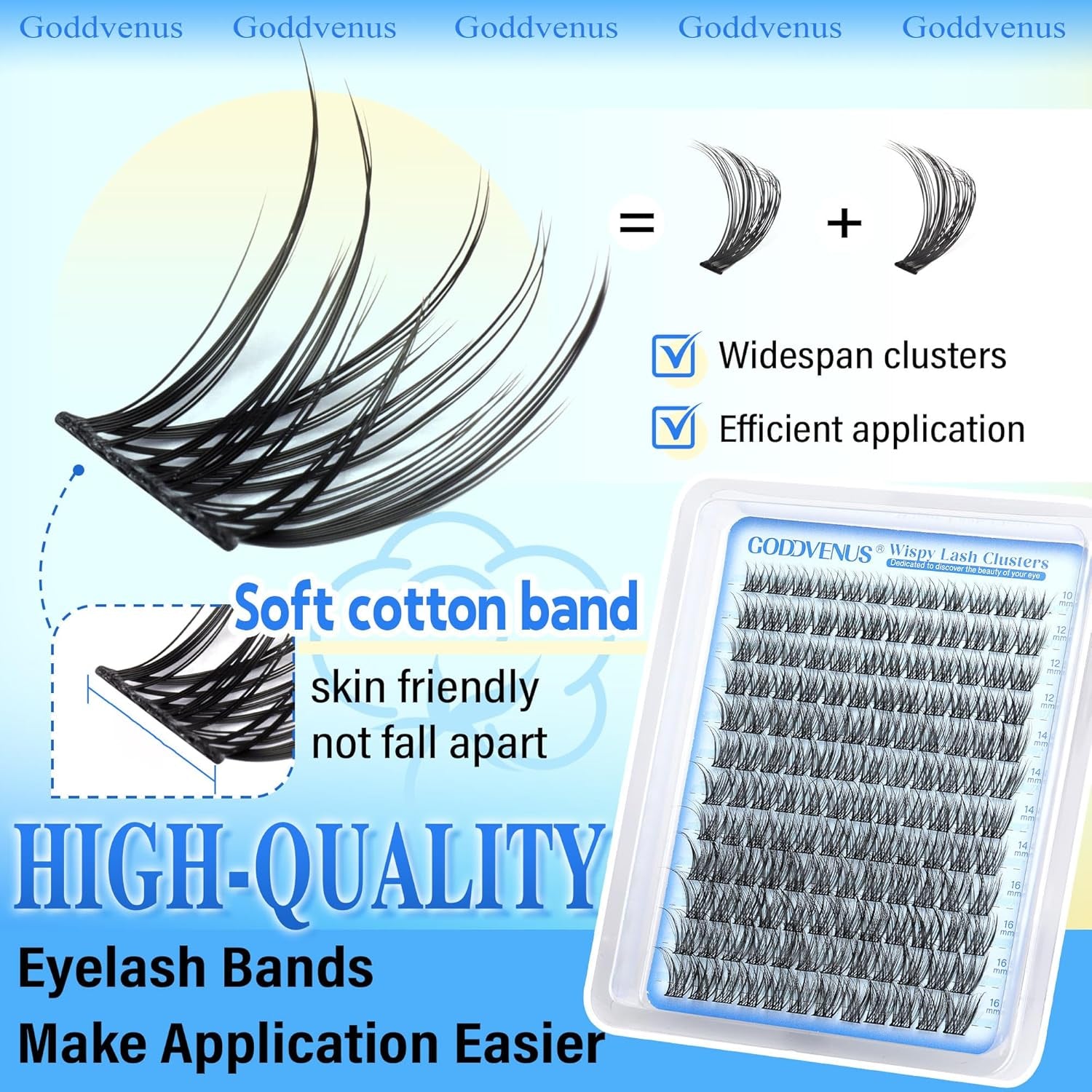 Wispy Cluster Lashes Natural Individual Eyelashes DIY Eyelash Clusters D Curl Russian Lash Extensions Light Eyelash Individuals
