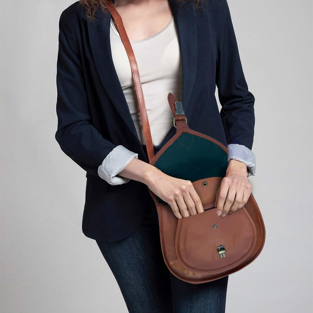 Leather Crossbody Satchel Bag Vintage Purses Handbags for Women