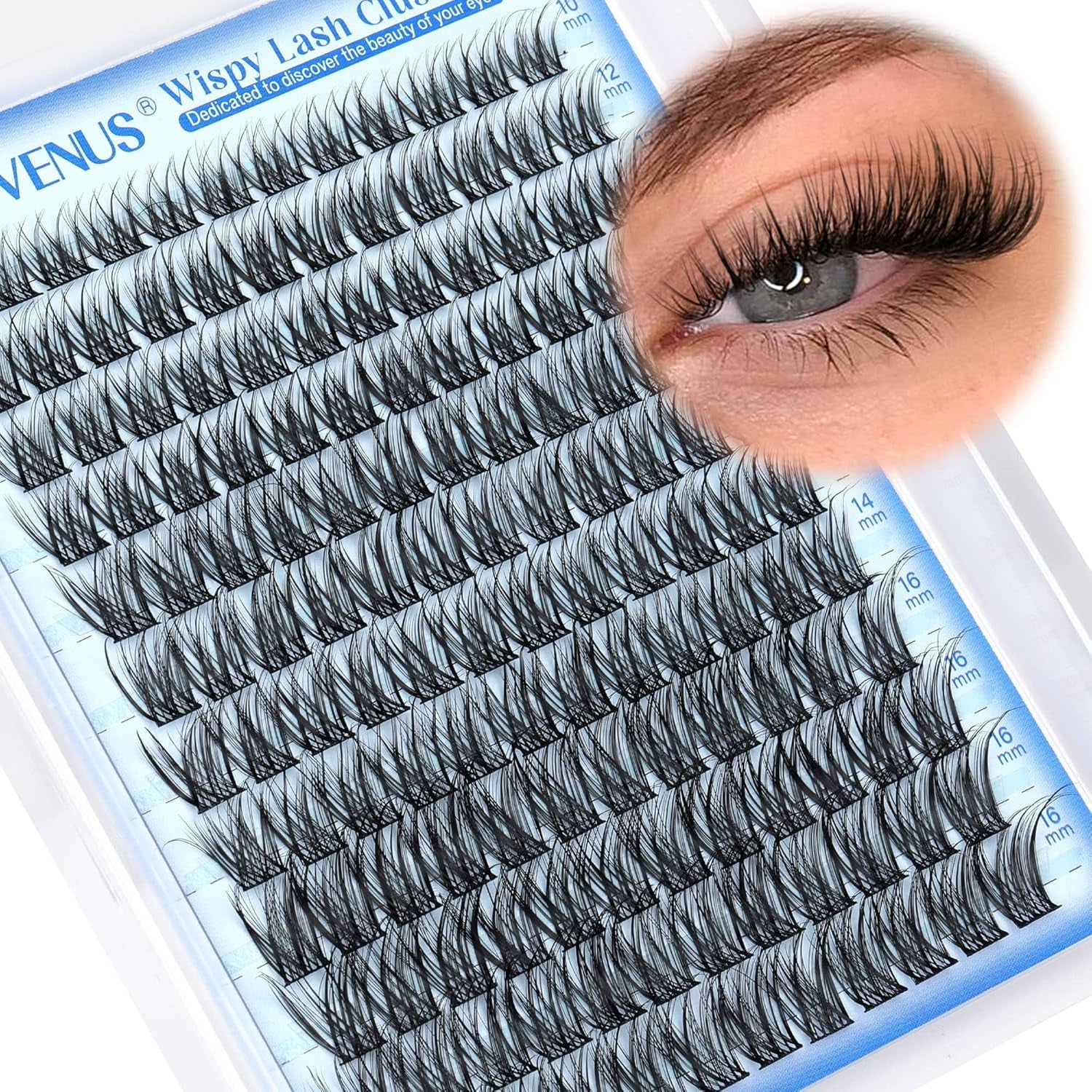 Wispy Cluster Lashes Natural Individual Eyelashes DIY Eyelash Clusters D Curl Russian Lash Extensions Light Eyelash Individuals