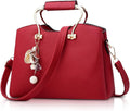 NICOLE&DORIS Women’S Handbags Tote Top Handle Shoulder Bags Crossbody Bag for Ladies Leather Bag with Long Strap