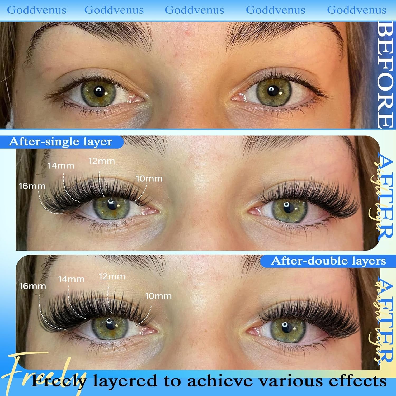 Wispy Cluster Lashes Natural Individual Eyelashes DIY Eyelash Clusters D Curl Russian Lash Extensions Light Eyelash Individuals