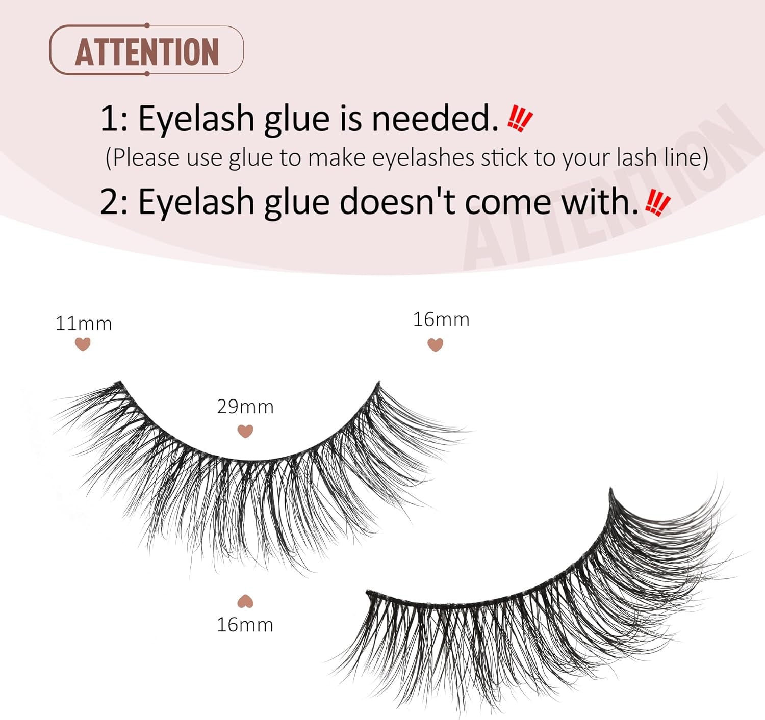Natural Lashes Wispy Strip Eyelashes Natural Looking False Eye Lash Soft Flared Fake Eyelash Fluffy Thin Band Pack 7 Pairs D-K06