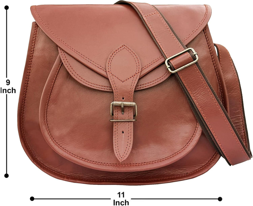 Leather Crossbody Satchel Bag Vintage Purses Handbags for Women