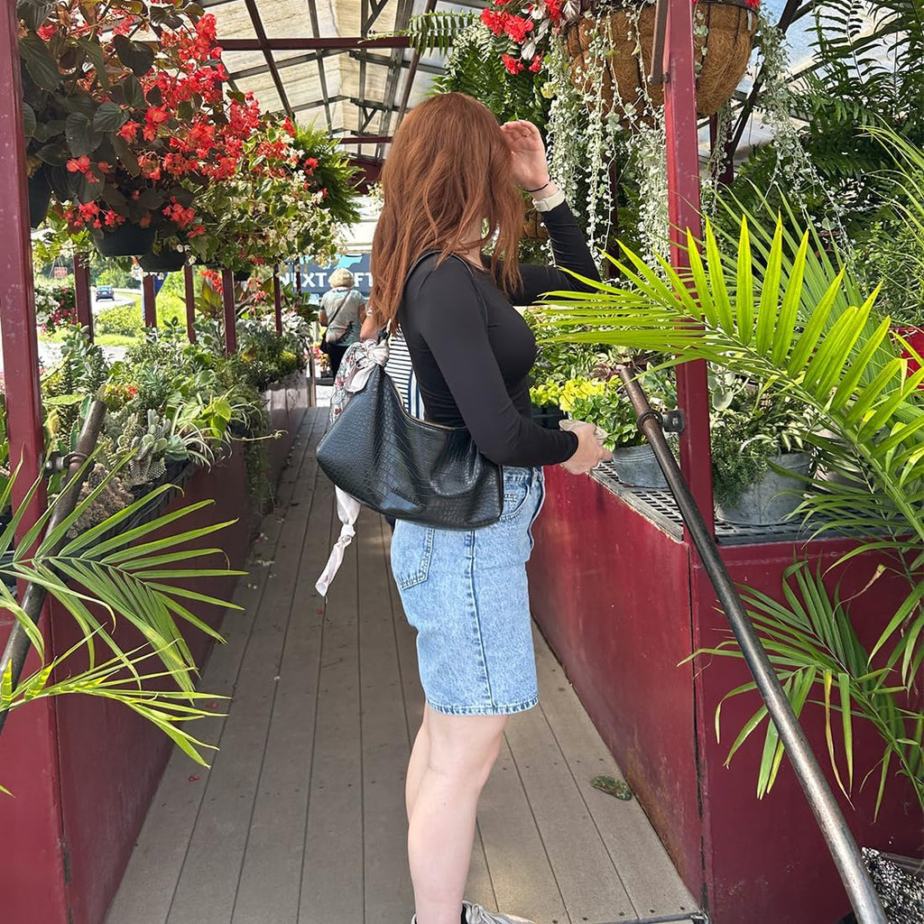 Shoulder Bag for Women Small Handbag Crescent Purse