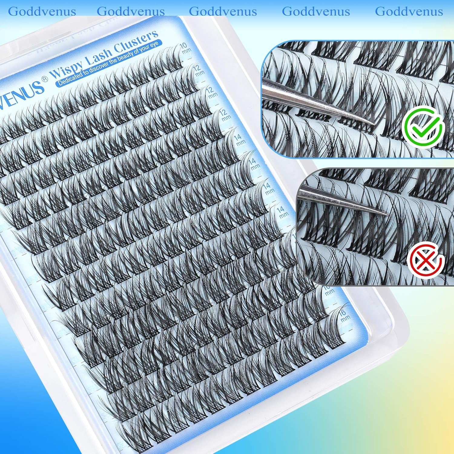 Wispy Cluster Lashes Natural Individual Eyelashes DIY Eyelash Clusters D Curl Russian Lash Extensions Light Eyelash Individuals