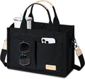 Canvas Tote Bag for Women Crossbody Work Purse with Pockets Top Handle Handbag Satchel Bags for Travel Nurse Teacher